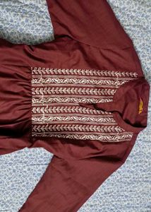 Embroidered A-line Kurti