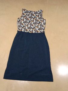 Lovely Blue Sleeveless Dress