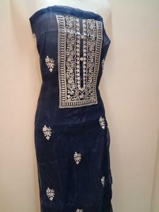 Elegant Navy Blue dress material
