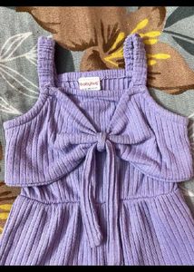 Cute Babyhug Purple Romper