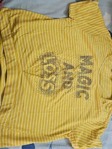 Yellow Striped Tee