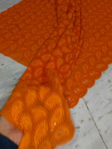 Orange Chicken Work Fabric