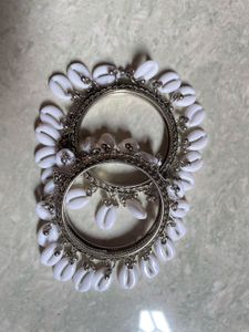 Combo of 2 set silver bangles