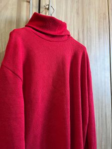 Red Turtleneck Sweater