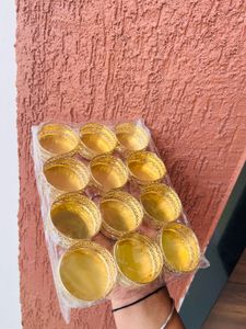 Gold Decorative Tea Light Holders (Set of 12)