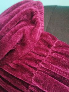 Purple Velvet Mini Dress