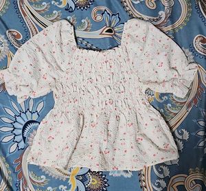 🍒🍒Floral Print Square Neck Top🍒🍒