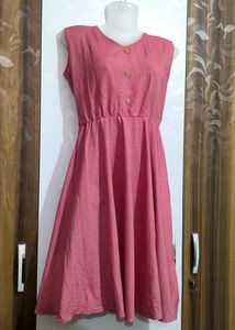 Pink Sleeveless Dress