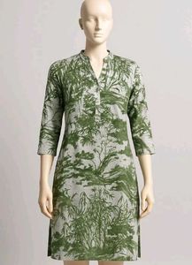 Handcrafted Green Cotton Kurta