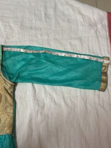 Blue Festive Maxi Gown 3/4th Hand