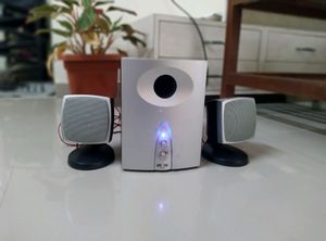 Intex 1400w Subwoofer &amp; Speakers (Wooden)