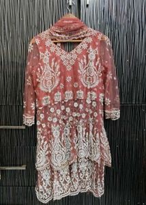 Lahanga Skirt With Stylish Long Kurti Top