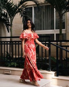 Floral Print Maxi Dress