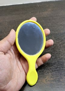Smiley Mirror And Comb Set For Kids Yellow Colour