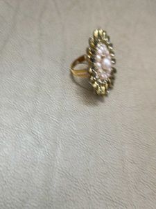 handmade kundan ring