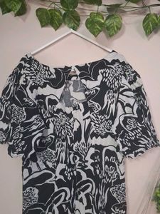 Aline Black And White Dress
