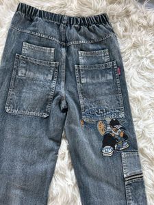 Vintage Style Cargo Jeans