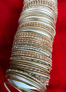 Women Golden Chudi Set