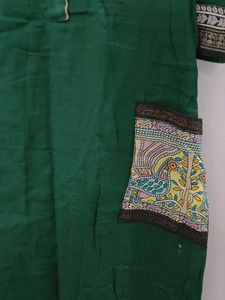 Green Embroidered Kurta