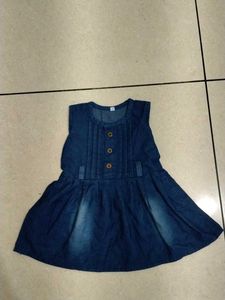 new girl kids Cute Denim Dress
