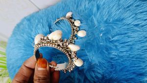 Shell Detailed Hoop Earrings