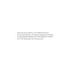 Drone Battery 3.7v 1800Mah (With Charger).