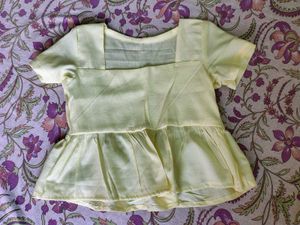 Yellow Short Sleeve Top