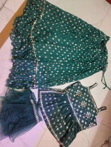 Green Lehenga Choli Set