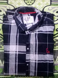 Black and White Chek Multicular Man Shirt