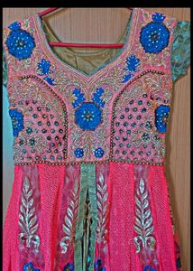 Beautiful Gown With Dupatta And Pent