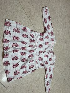 Floral Print Tunic Top