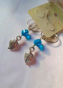 Long Artificial Silver Earing For Suits And Kurtas