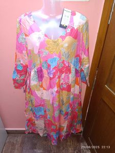 Xxl New U Floral Print Kurta/ Dress