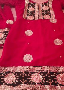 Sharara And Kurti Good Condition Fabric Georgette