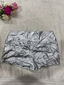 Shiny Silver Two-Piece Set