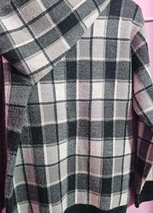 Plaid Knit Italian Sweater