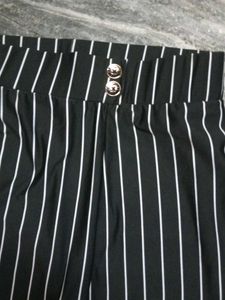Striped Black Pants
