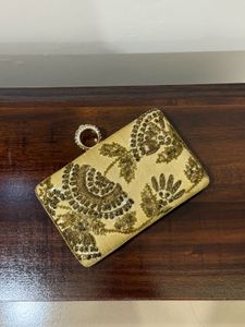Embroidered Clutch