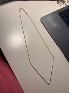 Artificial Gold V Necklace