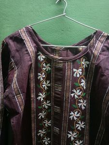 Hand Fabric Cotton Kurti Pant Set