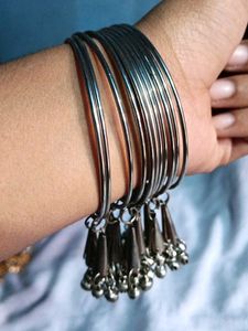 Silver Jingle Bangles