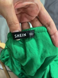 Green Mini Slip Dress