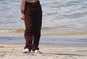 Grey brown blueStraight Leg Jeans