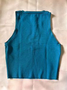 Blue Crop Top