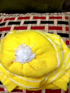 Yellow Striped Sweater Vest