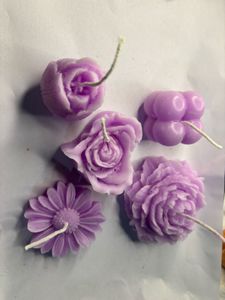 Floral Scented Candles set of five