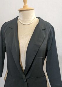 Classic Black Blazer - Size Medium