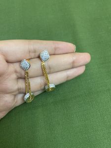 DIAMOND FINISH EARRINGS