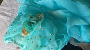 Cute Blue Ruffled Party Dress