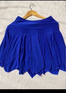 Royal blue skirt
